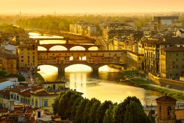 Rolgordijnen Ponte Vecchio,.Florence,Tuscany,Italy,Europe © Earth Pixel LLC.