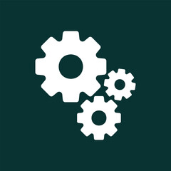 Illustration of gear doodle icon