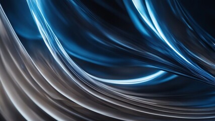 abstract blue background A blue abstract art with dynamic curves and light effects that represent high speed and motion blur