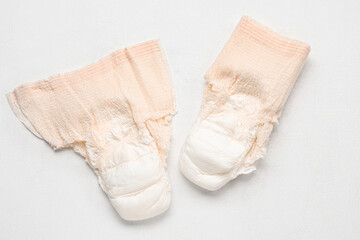Period panties on white background