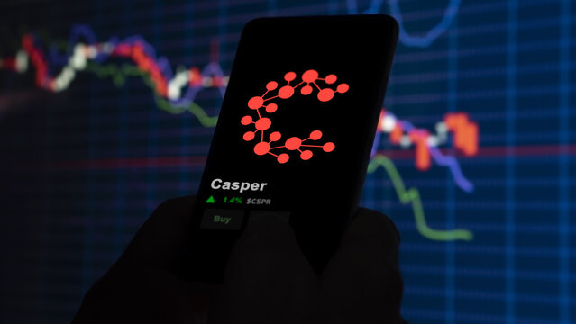 Investor analyzing the price of Casper, the crypto $CSPR broke out above the limit, CSPR and climbs above the price.