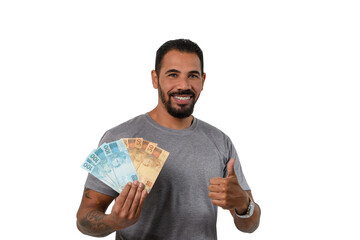 Man with Brazilian money makes 