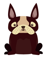 dog bulldog illustration