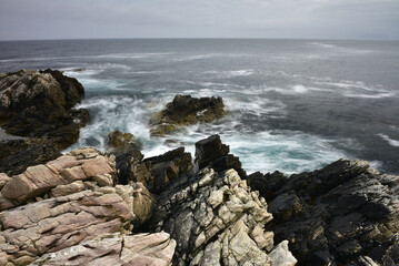 Fototapeta na wymiar Felsenküste am Atlantik in Norwegen 