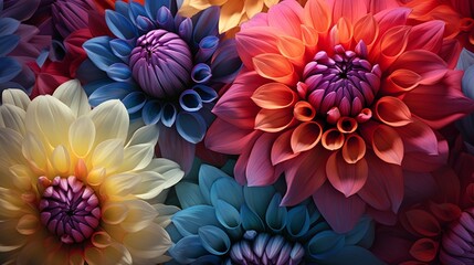 A Photograph capturing the vibrant harmony of blooming petals, as sunlight gracefully dances upon them in a rhythmic symphony of colors.