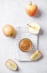 Apple puree or butter or jam in a bowl