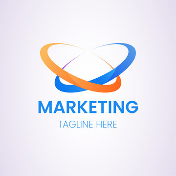 Business consulting logo template. Speech bubble and growth graph vector design. Consult logotype