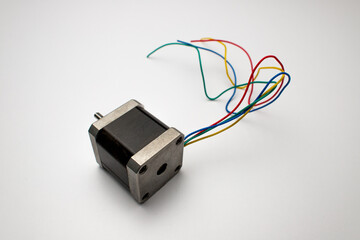 stepper motor with wires 
