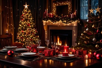 christmas decoration with candles