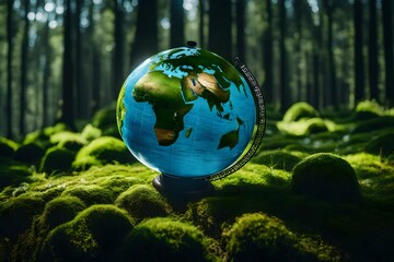 Obraz na płótnie Canvas green earth globe