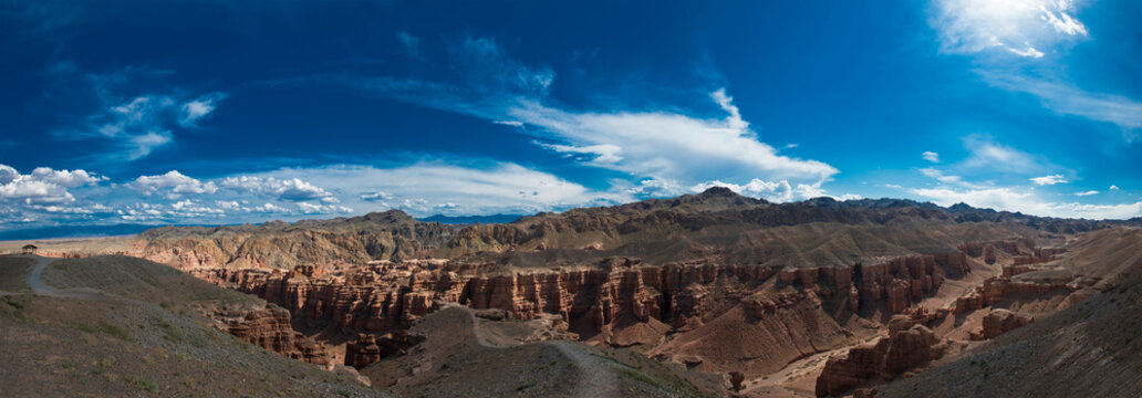 Charyn Canyon in South East Kazakhstan