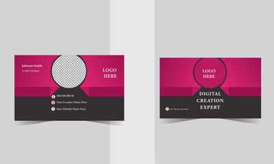 modern business card design City Background Business Card Design Template Creative and Clean Can be adapt to Brochure, Annual Report, Magazine,Poster double sided business card design template Vector 
