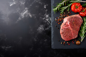 beef steak copy free space for text