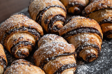 croissant with chocolate
