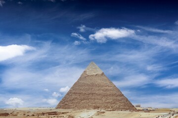 Fototapeta na wymiar Breathtaking panoramic view of the Egyptian desert landscape