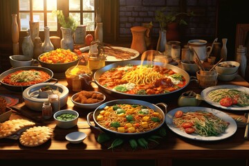 Tasty flavorful meals. Generative AI