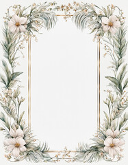 empty summer frame mockup with copy space