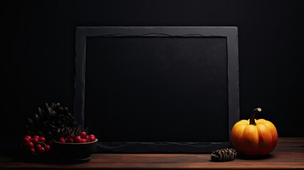 an elegant black frame, perfectly suited for Black Friday promotions, set against a sleek black background.