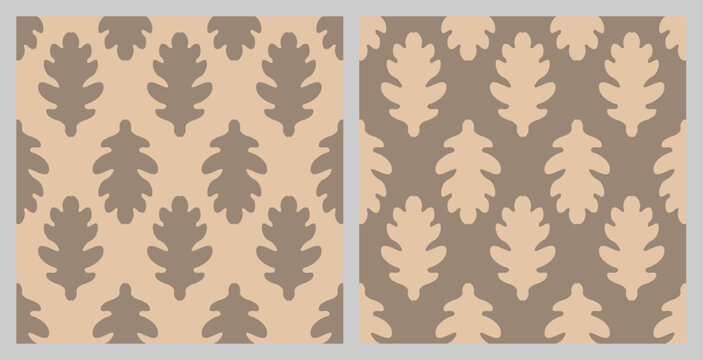 Autumn background with light brown oak leaves

Simple flat seamless background vector image silhouette. Suitable for design on the theme of autumn, textile, postcard design, holiday invitation.
