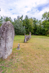 Les menhirs de Clendy à Yverdon-les-Bains en Suisse