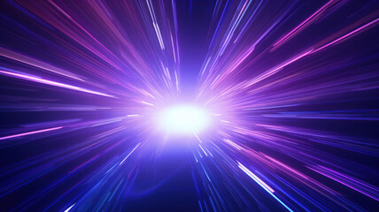 Obraz premium Eternal Light Tunnel, Abstract Infinity Background