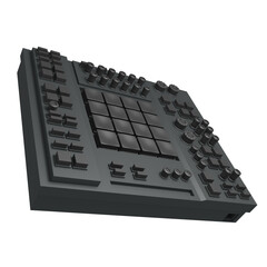 Drum machine, 3d render © neurostructure