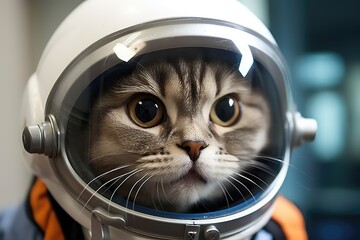 Adorable Cat Dons Astronaut Gear Like Pro