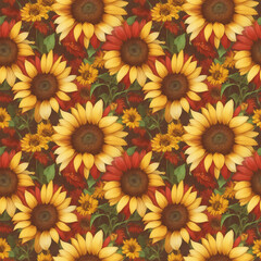 yellow flowers background