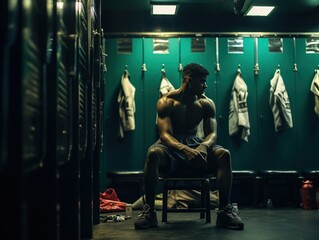 Boxer Mental Prep in the Locker Room, boxer mind preparation 