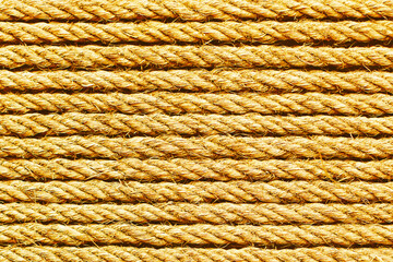 Brown rope texture. Striped pattern. Retro textile texture. Stripes background on canvas.	Yellow...