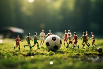 Obraz na płótnie Canvas soccer. Soccer ball on the field. Summer sport
