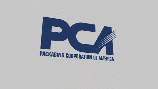 Packaging Corporation of America on the screen of an exchange. Packaging Corporation of America price stocks, $PKG on a device.