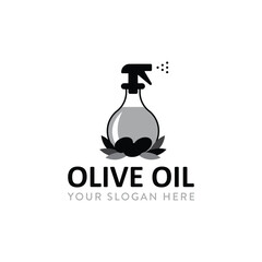 olive oil store logo design vector