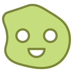 Fototapeta premium Smile shape icon. Vector illustration. 