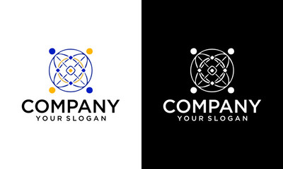 Creative community logo concept. Smile and partnership icon combination