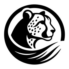 cheetah logo concept vector illustration