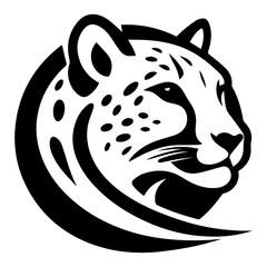 cheetah logo concept vector illustration