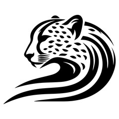 cheetah logo concept vector illustration
