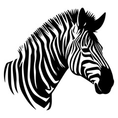 Zebra animal vector silhouette