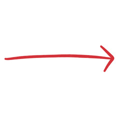 Red Arrow Line Sketch Arrow Line Element