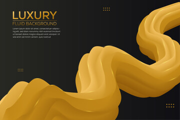 Luxury Fluid Background Design. Modern luxury abstract background with 3d fluid shapes eps vector design