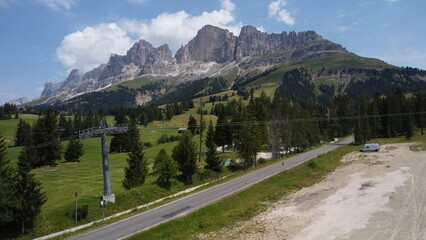 Dolomiten Drohne Aufnahme