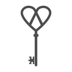 heart shaped key