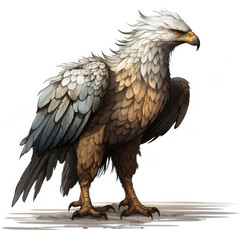"Majestic Eagle Soaring High"
 , Medieval Fantasy RPG Illustration