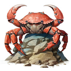 Realistic Giant Crab Artwork
 , Medieval Fantasy RPG Illustration - obrazy, fototapety, plakaty