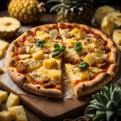 Cheese and Pineapple Pizza - A Sweet and Savory Delight
