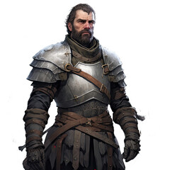 Fototapeta premium Digital Guard's Vigilance , Medieval Fantasy RPG Illustration