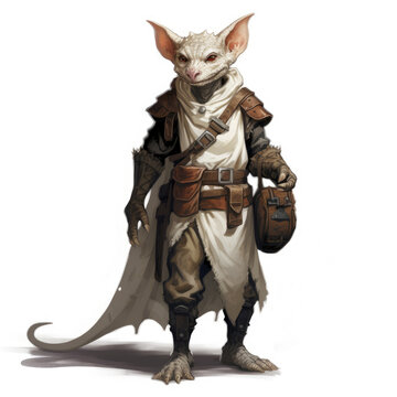 Realistic Kobold in Forest
 , Medieval Fantasy RPG Illustration