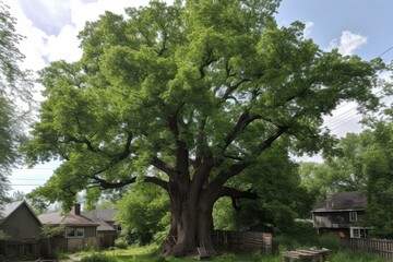 Fototapeta na wymiar Image of elm tree. Generative AI