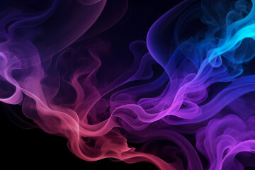 Abstract background with neon colored smoke in the form of waves. Element for design. Decoration for wallpaper desktop, poster, cover booklet	